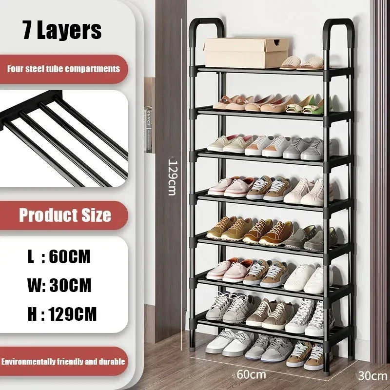 Multipurpose shoe shelf, saves space in the living room or bedroom.
