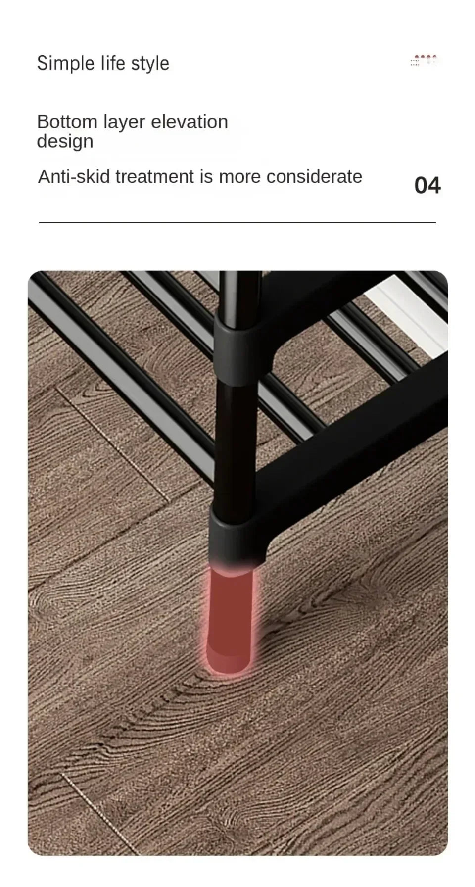 Multipurpose shoe shelf, saves space in the living room or bedroom.