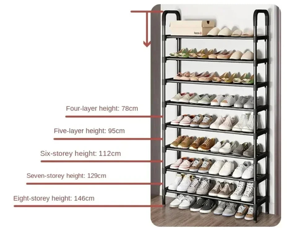 Multipurpose shoe shelf, saves space in the living room or bedroom.