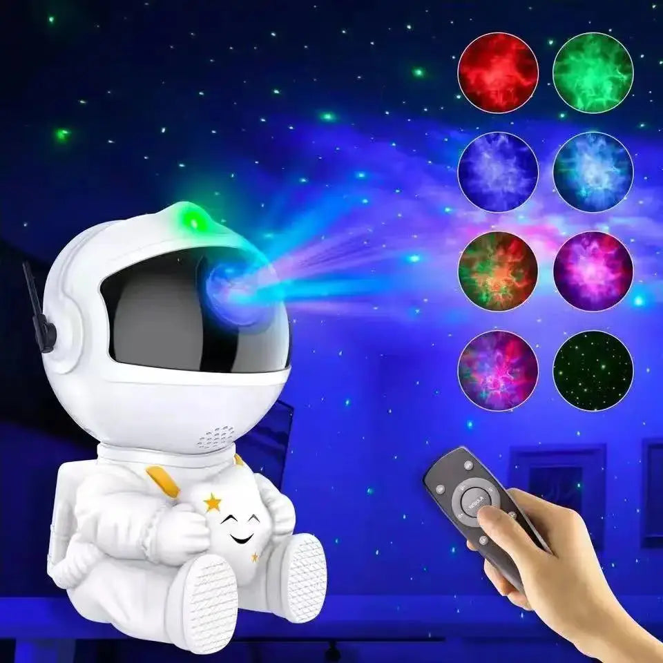 GalacticDream: Rocket Astronaut Starry Sky Projector Lamp