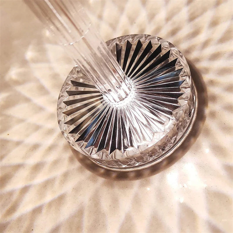 LumiGem: Elegant LED Crystal Table Lamp with Decorative Night Projection