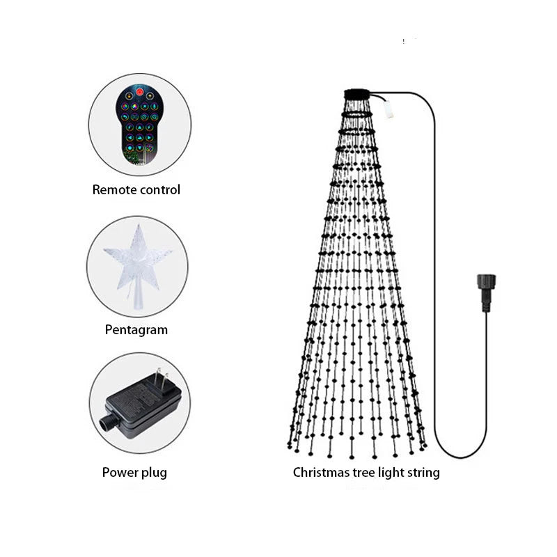 Festive Glow Master: 2.1M Intelligent LED String Lights for Personalized Christmas Cheer