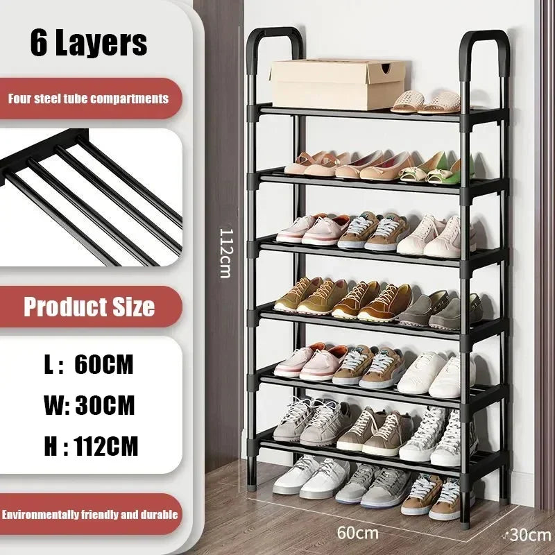 Multipurpose shoe shelf, saves space in the living room or bedroom.