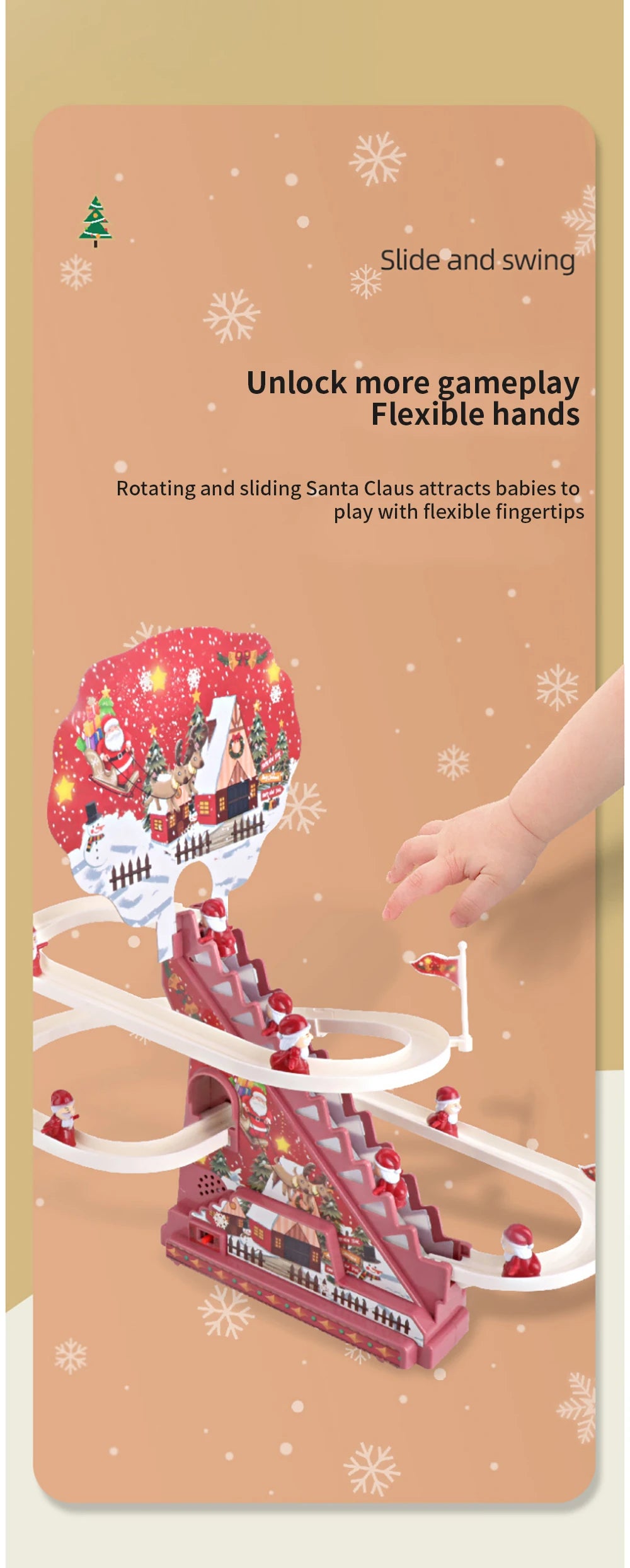 Festive Ascender: Electric Santa Claus Doll with Music and Climbing Action for Holiday Cheer