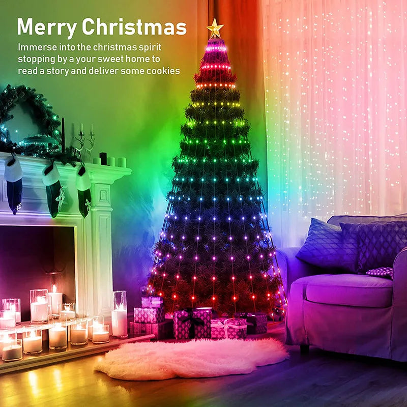 Festive Glow Master: 2.1M Intelligent LED String Lights for Personalized Christmas Cheer