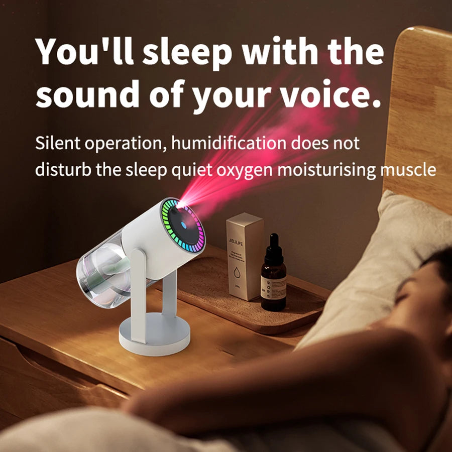 AirGlow Rotating Humidifier with LED Ambience & USB Port
