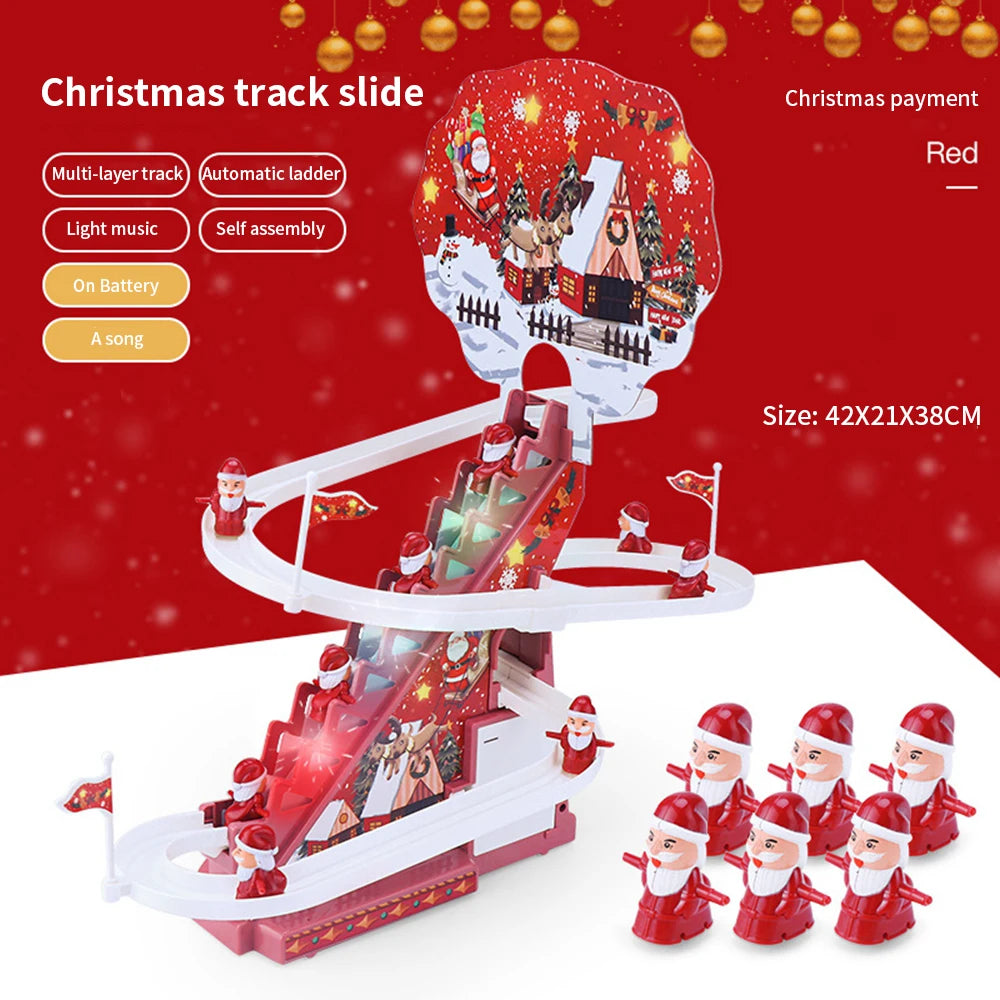 Festive Ascender: Electric Santa Claus Doll with Music and Climbing Action for Holiday Cheer