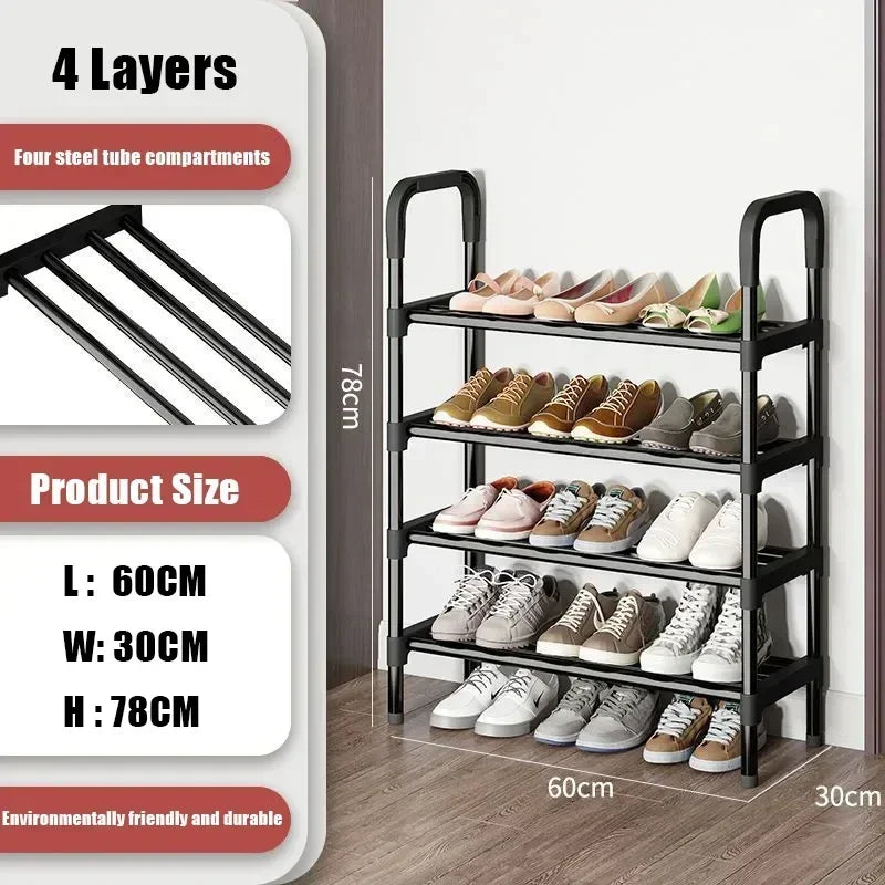 Multipurpose shoe shelf, saves space in the living room or bedroom.