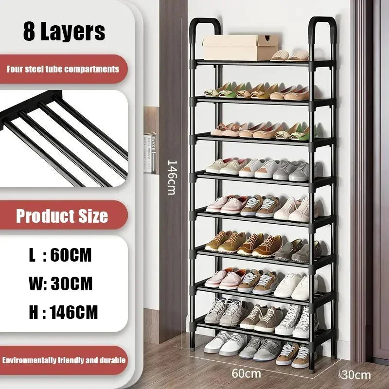Multipurpose shoe shelf, saves space in the living room or bedroom.