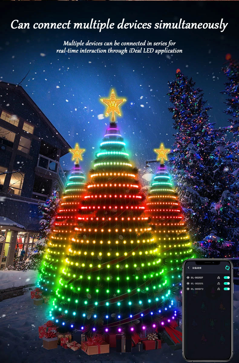 Festive Glow Master: 2.1M Intelligent LED String Lights for Personalized Christmas Cheer