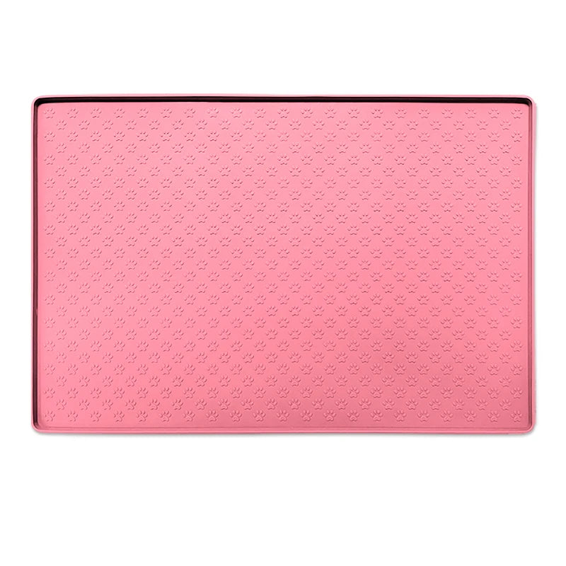 PawGuard Silicone Feeding Mat: Waterproof Pet Bowl Pad
