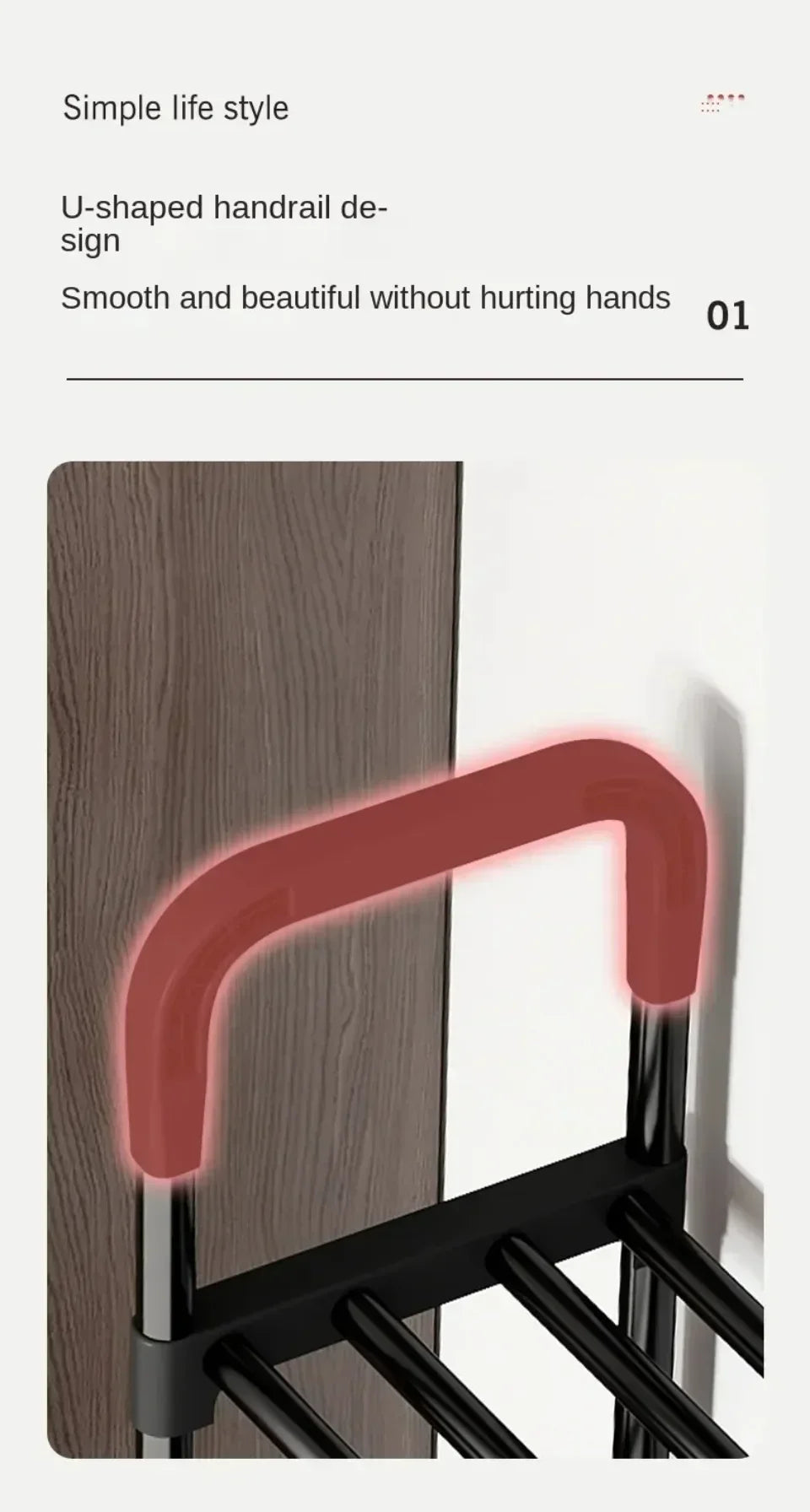 Multipurpose shoe shelf, saves space in the living room or bedroom.