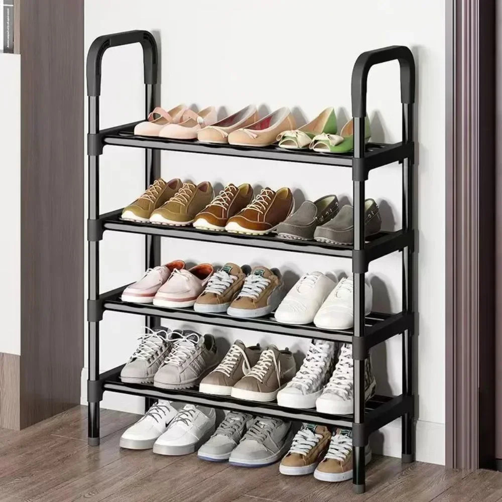Multipurpose shoe shelf, saves space in the living room or bedroom.