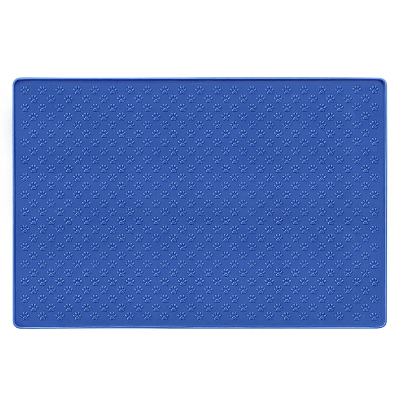 PawGuard Silicone Feeding Mat: Waterproof Pet Bowl Pad