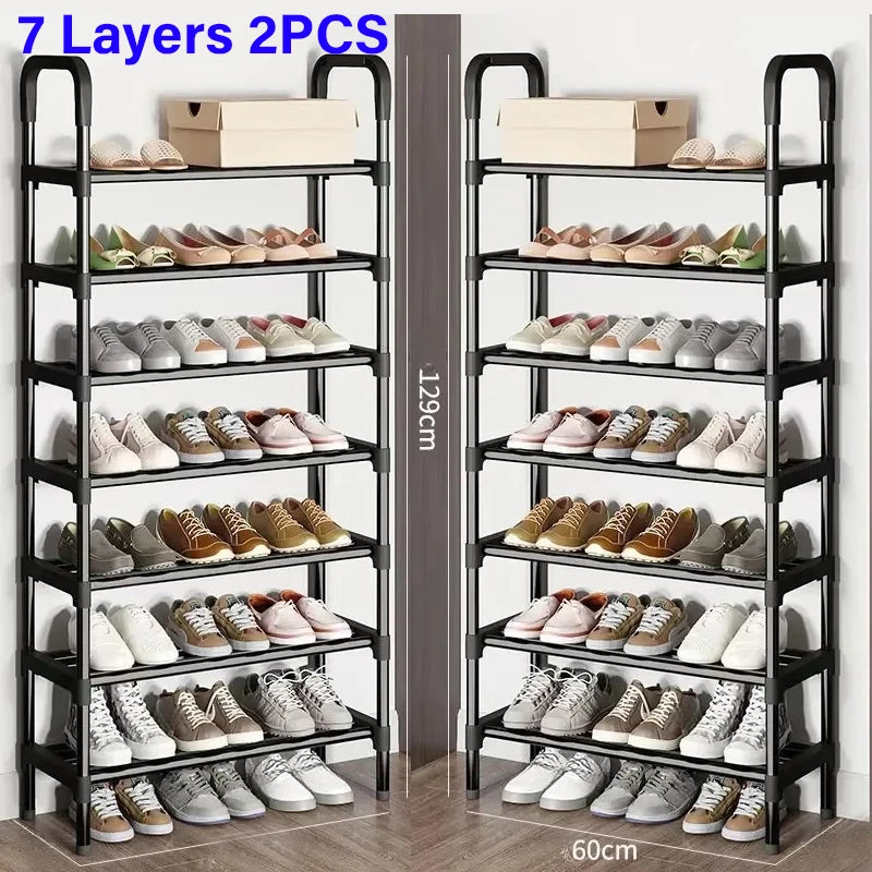 Multipurpose shoe shelf, saves space in the living room or bedroom.