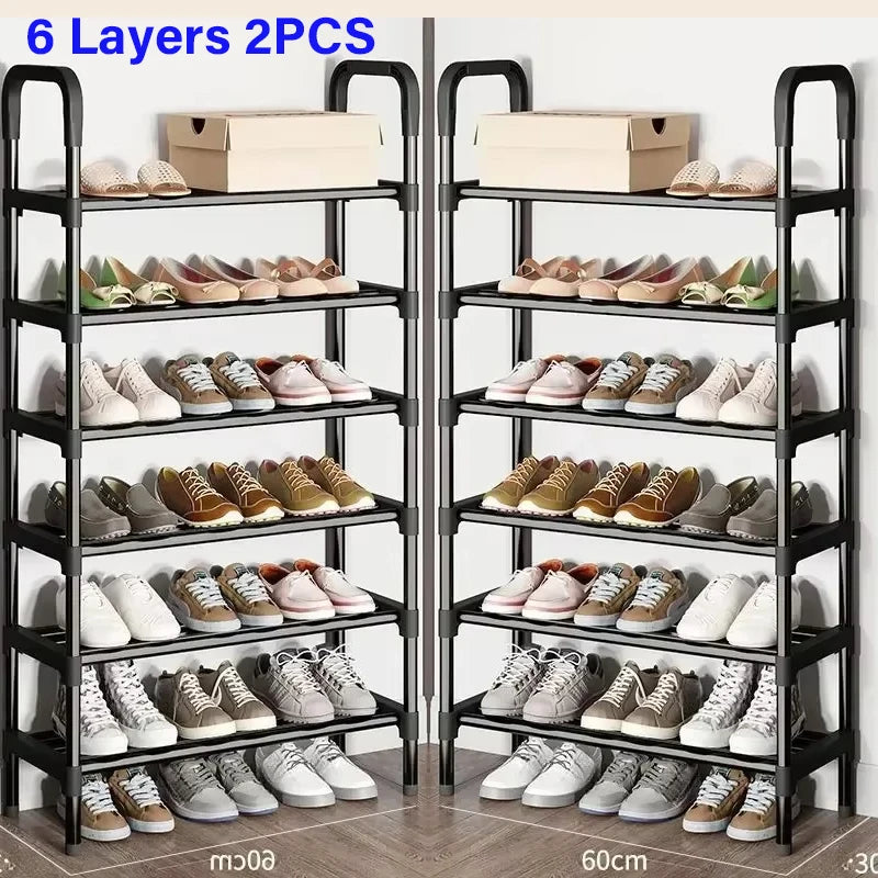 Multipurpose shoe shelf, saves space in the living room or bedroom.