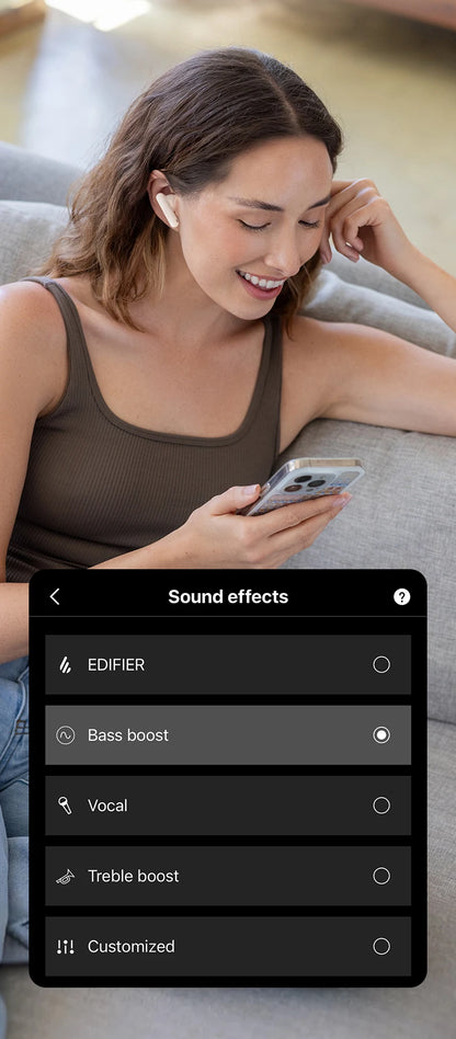 Edifier X5 Pro – Bluetooth Earbuds with 48dB ANC, Powerful Sound, 48h Battery Life, IP55 and Low Latency for Gaming