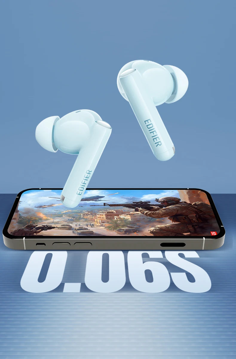 Edifier X5 Pro – Bluetooth Earbuds with 48dB ANC, Powerful Sound, 48h Battery Life, IP55 and Low Latency for Gaming