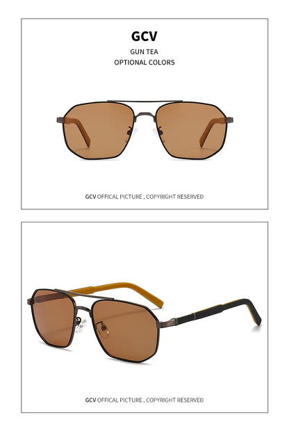 Visionary Elite: Classic Metal Frame Sunglasses for Effortless Style