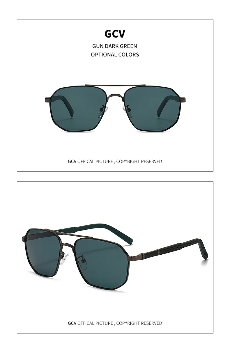 Visionary Elite: Classic Metal Frame Sunglasses for Effortless Style