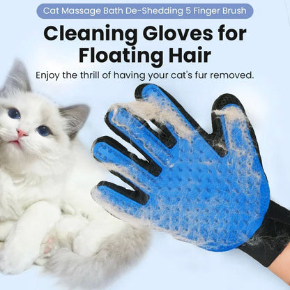 2-in-1 Pet Grooming Glove – Effortless Fur Removal & Soothing Massage for Dogs & Cats