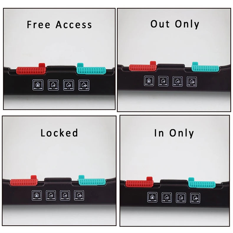 PawsEase Secure Entry Cat Door with 4-Way Locking System