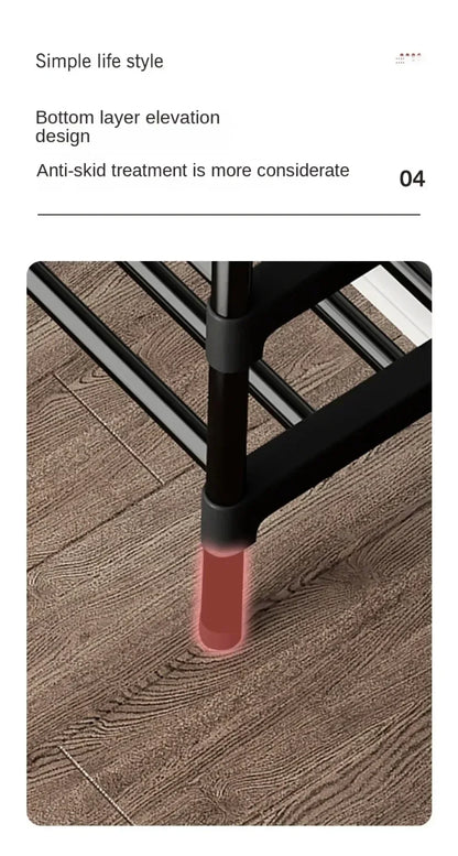 Multipurpose shoe shelf, saves space in the living room or bedroom.