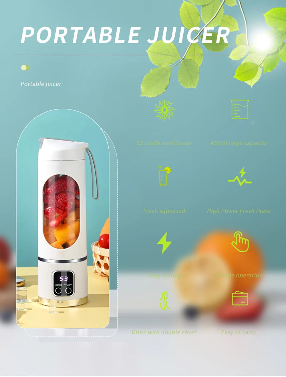 JuicePro Mini Wireless Blender