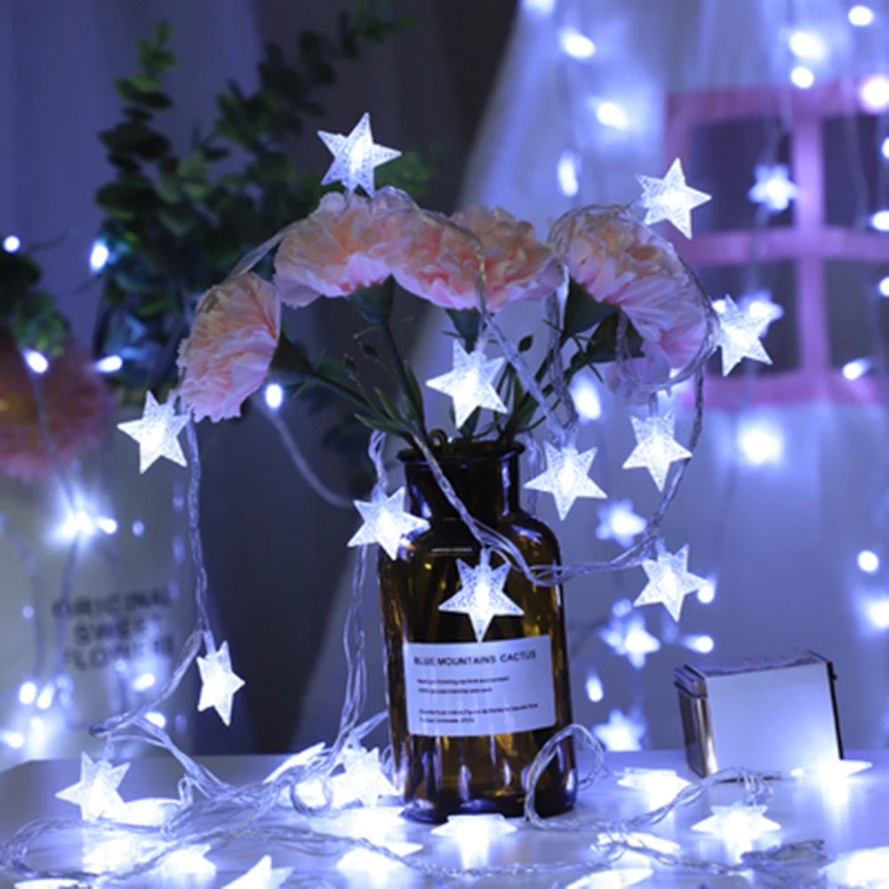 TwinkleTrail LED Star Lights: Perfect for Christmas