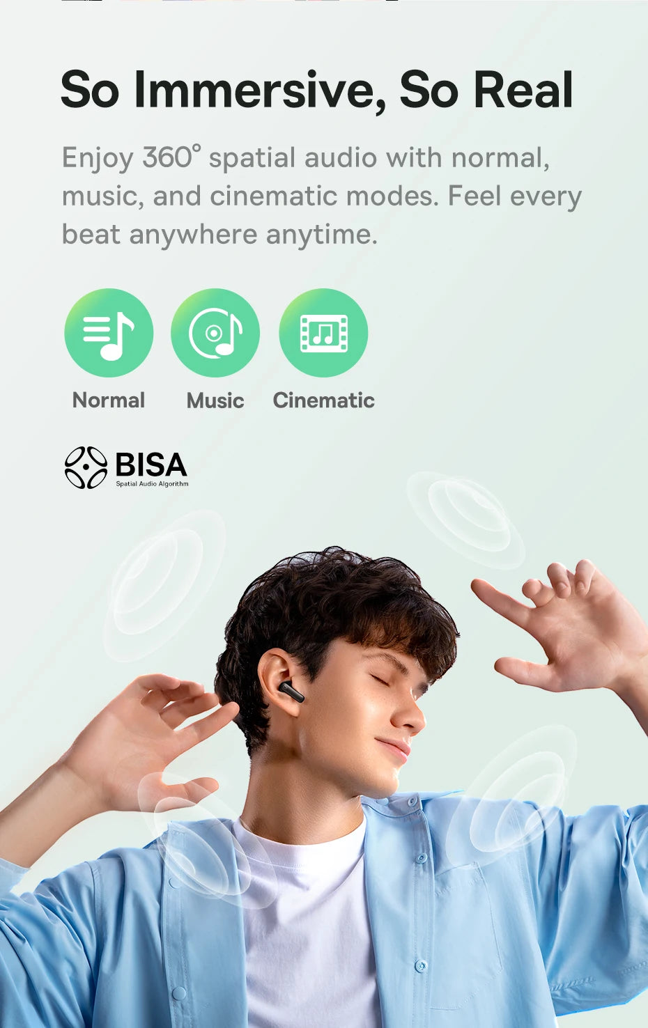 Baseus EP10 Bass Earbuds with Active Noise Cancelling (-43dB) – Bluetooth 6.0 TWS, 4-Mic ENC, Deep Bass & Crystal-Clear Audio