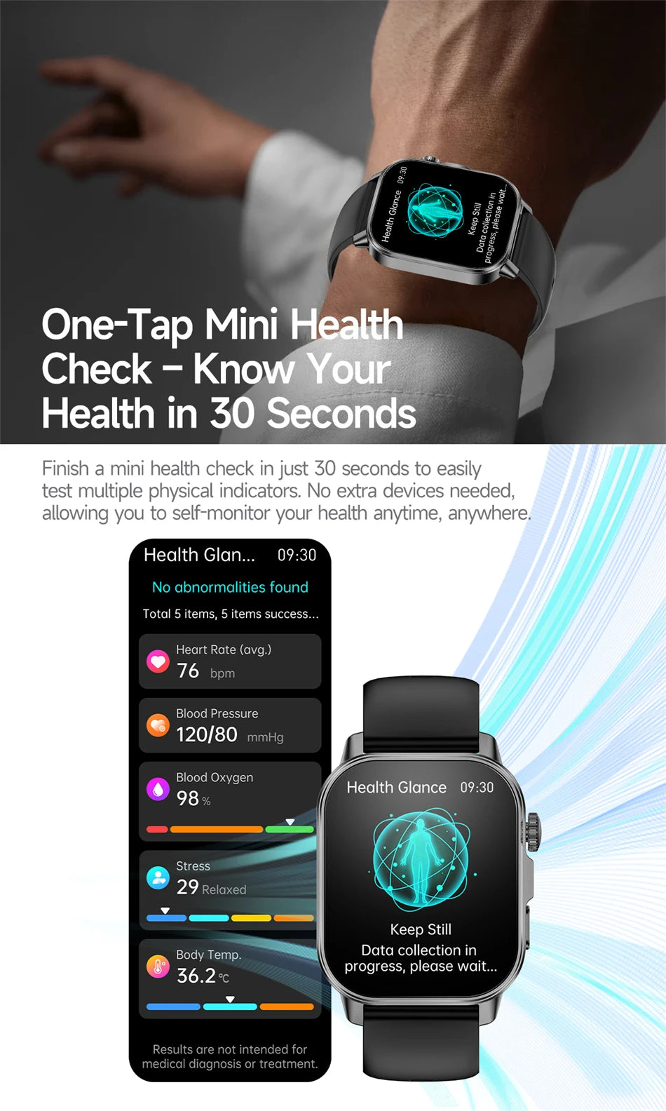 2026 Advanced ECG Smartwatch with Bluetooth Call – Uric Acid & Lipid Health Monitor, 2.01" Screen, Built-in Flashlight, Unisex Fitness Watch