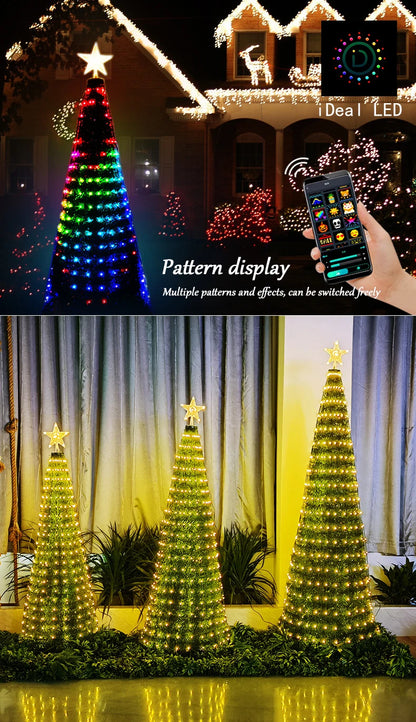 Festive Glow Master: 2.1M Intelligent LED String Lights for Personalized Christmas Cheer