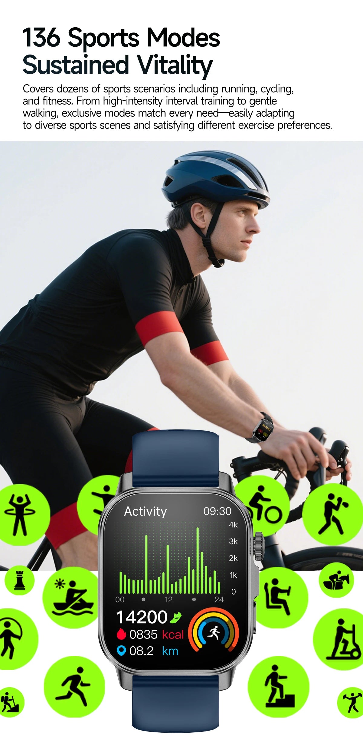 2026 Pro Health Smart Watch – ECG, PPG & Blood Pressure Monitor, Body Analysis, Lipid & Uric Acid Tracker, Unisex Fitness Smartwatch