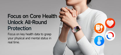 2026 Pro Health Smart Watch – ECG, PPG & Blood Pressure Monitor, Body Analysis, Lipid & Uric Acid Tracker, Unisex Fitness Smartwatch