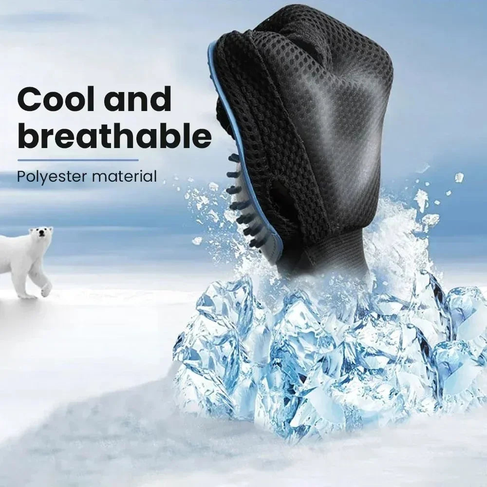 2-in-1 Pet Grooming Glove – Effortless Fur Removal & Soothing Massage for Dogs & Cats