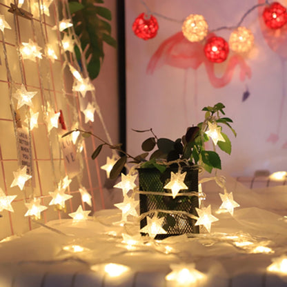 TwinkleTrail LED Star Lights: Perfect for Christmas