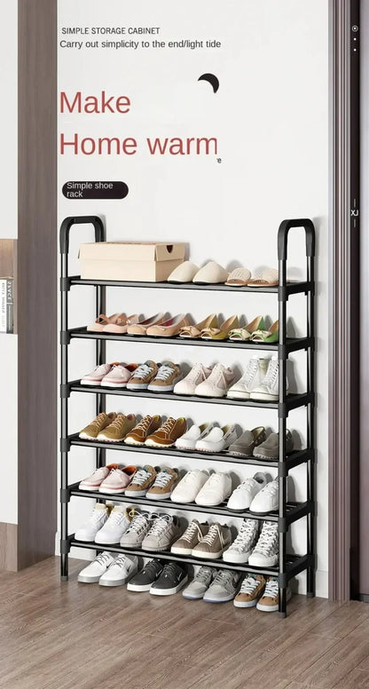 Multipurpose shoe shelf, saves space in the living room or bedroom.