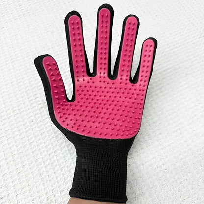 Pet Grooming Gloves 2-Pack – Gentle Hair Removal & Soothing Massage for Dogs & Cats