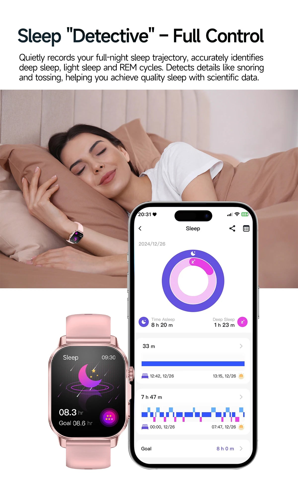 2026 Pro Health Smart Watch – ECG, PPG & Blood Pressure Monitor, Body Analysis, Lipid & Uric Acid Tracker, Unisex Fitness Smartwatch