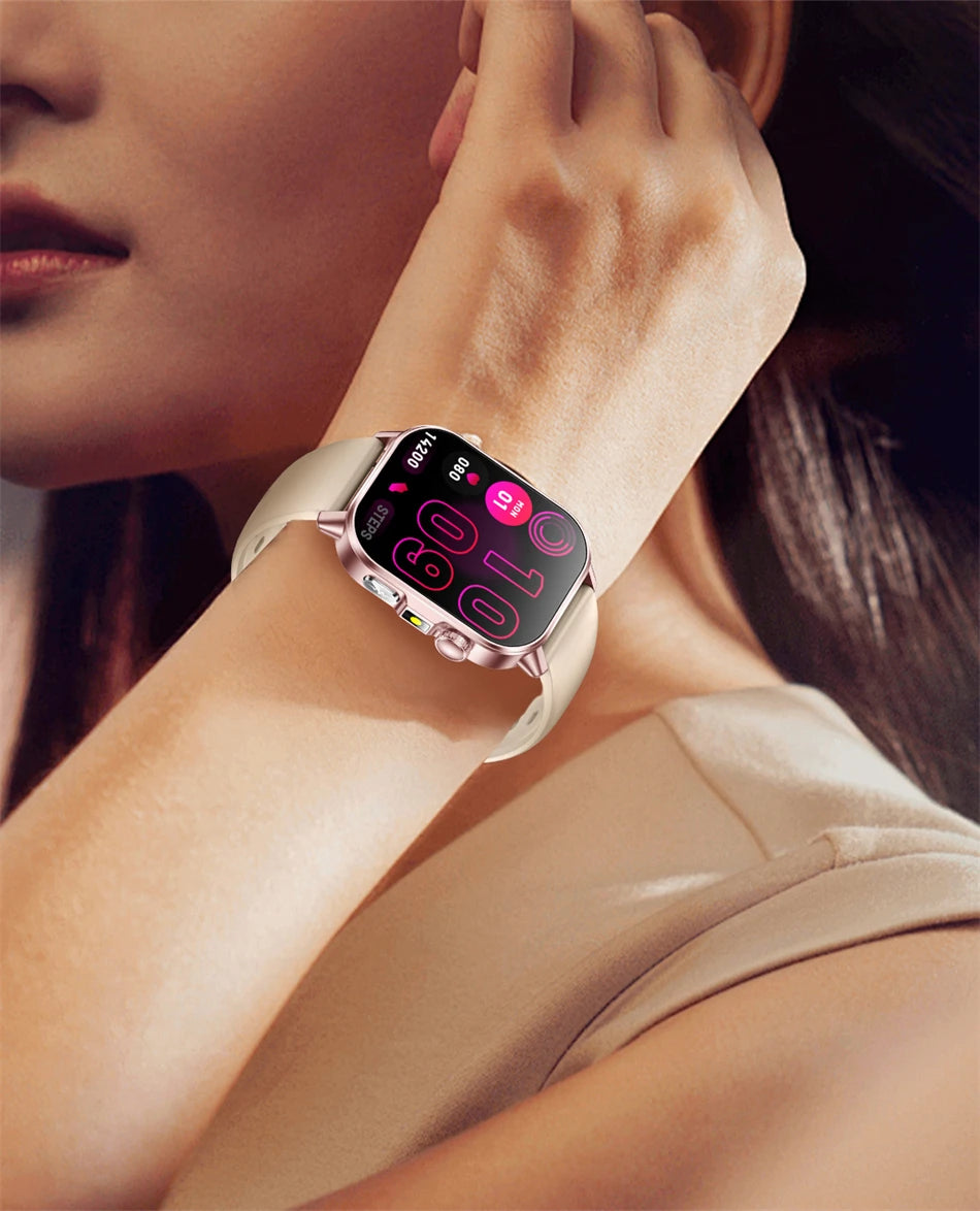 2026 Advanced ECG Smartwatch with Bluetooth Call – Uric Acid & Lipid Health Monitor, 2.01" Screen, Built-in Flashlight, Unisex Fitness Watch