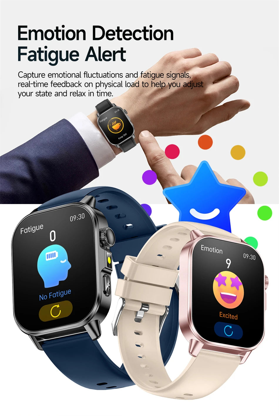 2026 Advanced ECG Smartwatch with Bluetooth Call – Uric Acid & Lipid Health Monitor, 2.01" Screen, Built-in Flashlight, Unisex Fitness Watch