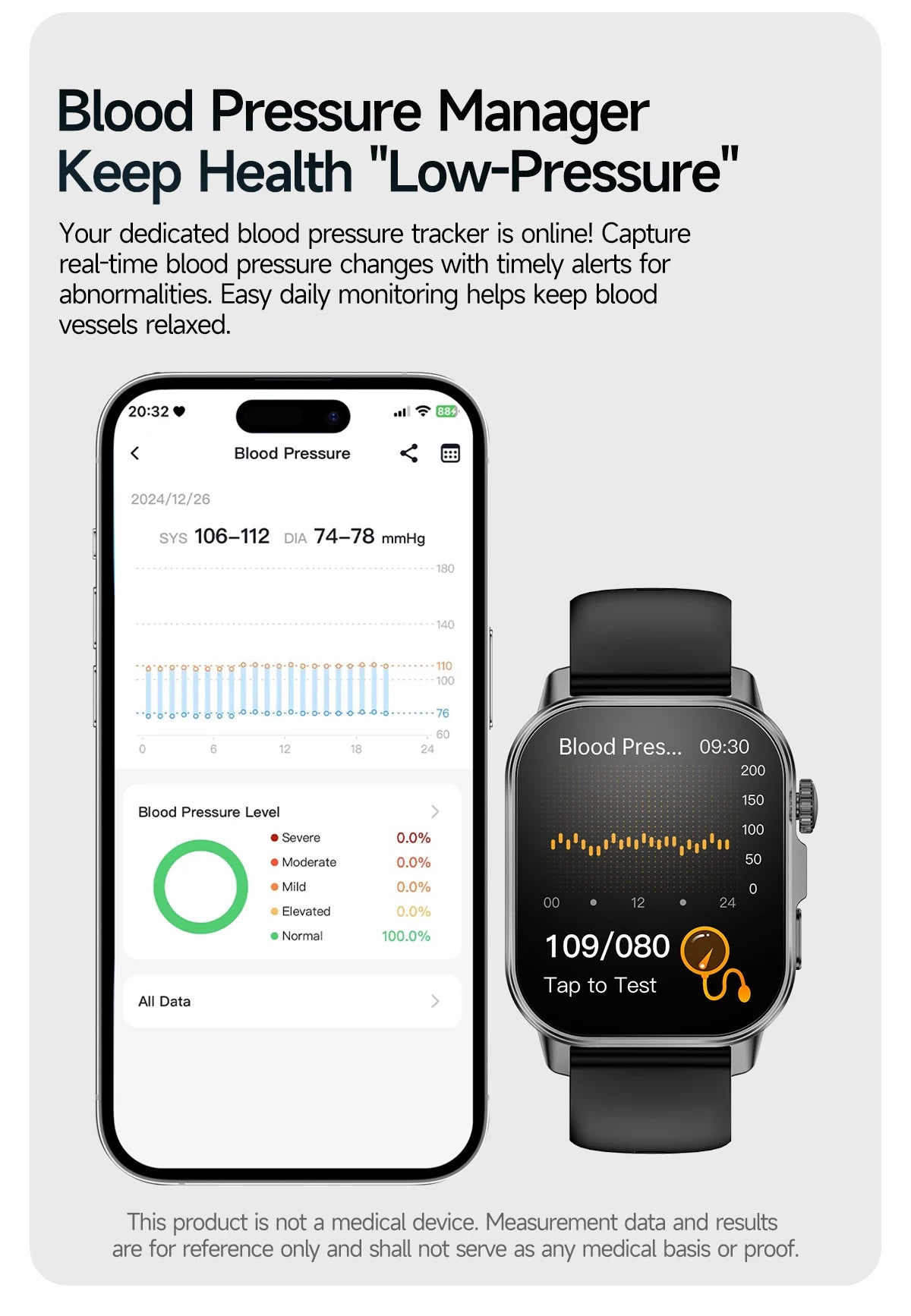 2026 Pro Health Smart Watch – ECG, PPG & Blood Pressure Monitor, Body Analysis, Lipid & Uric Acid Tracker, Unisex Fitness Smartwatch