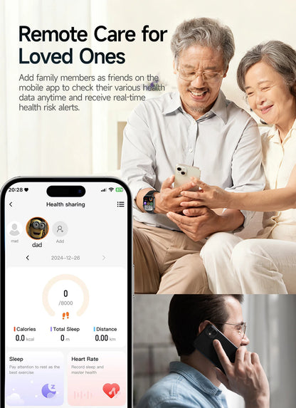 2026 Pro Health Smart Watch – ECG, PPG & Blood Pressure Monitor, Body Analysis, Lipid & Uric Acid Tracker, Unisex Fitness Smartwatch