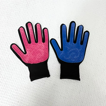 Pet Grooming Gloves 2-Pack – Gentle Hair Removal & Soothing Massage for Dogs & Cats