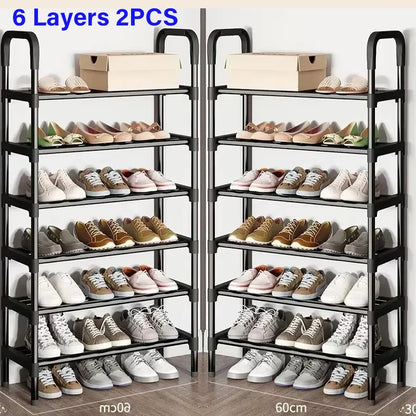 Multipurpose shoe shelf, saves space in the living room or bedroom.