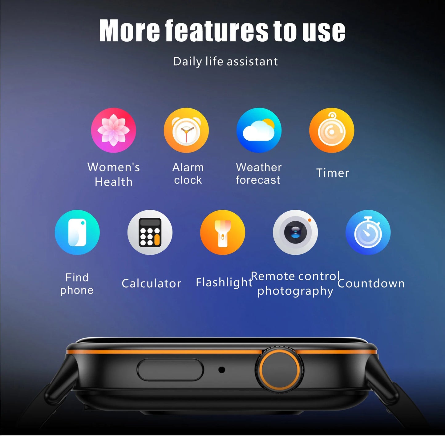 LIGE 2026 Unisex GPS Smart Watch – 2.01" HD Touchscreen, Bluetooth Calling, Fitness & Heart Rate Tracker, IP68 Waterproof for Android/iOS